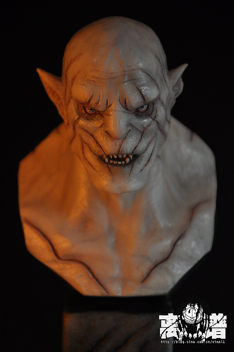 霍比特人——白兽人azog涂装完成品