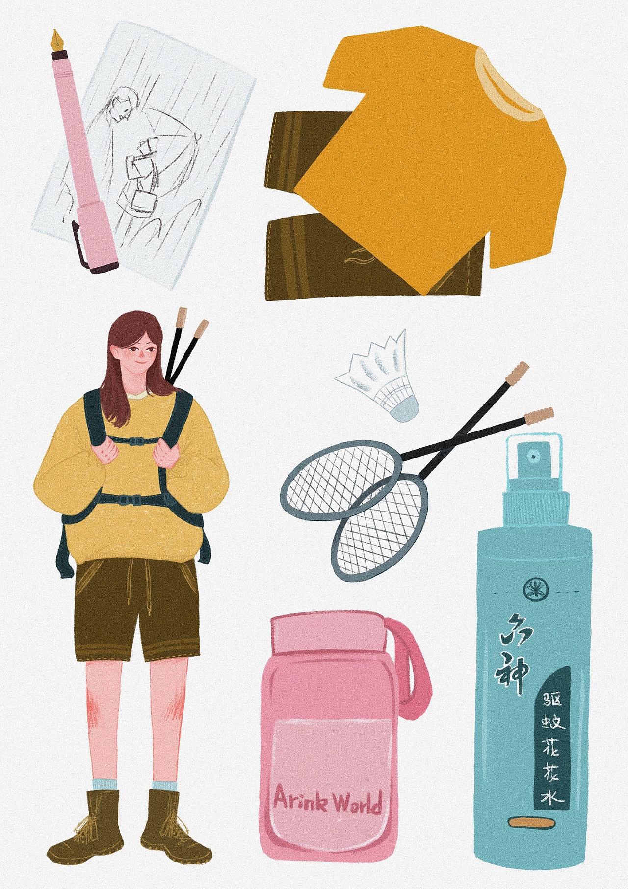 包子的日常九宫格（图ZMjkyOTk5MDI4） - 创作习作 - 站酷设计师插画师包子joan原创素材 - 站酷ZCOOL