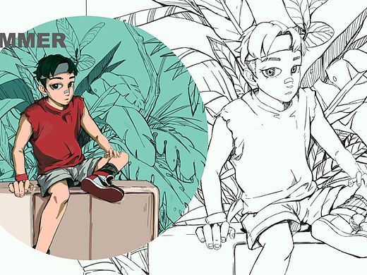 漫画风插画