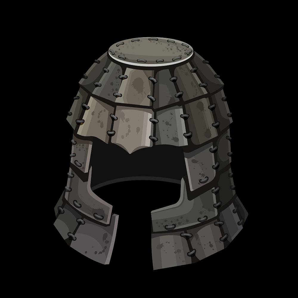 全息塔防游戏,敌人为兵马俑造型,所以图标选择用秦朝是的石胄头盔作为