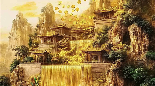 八方来财福气盈门电脑励志背景图横屏发财好运壁纸