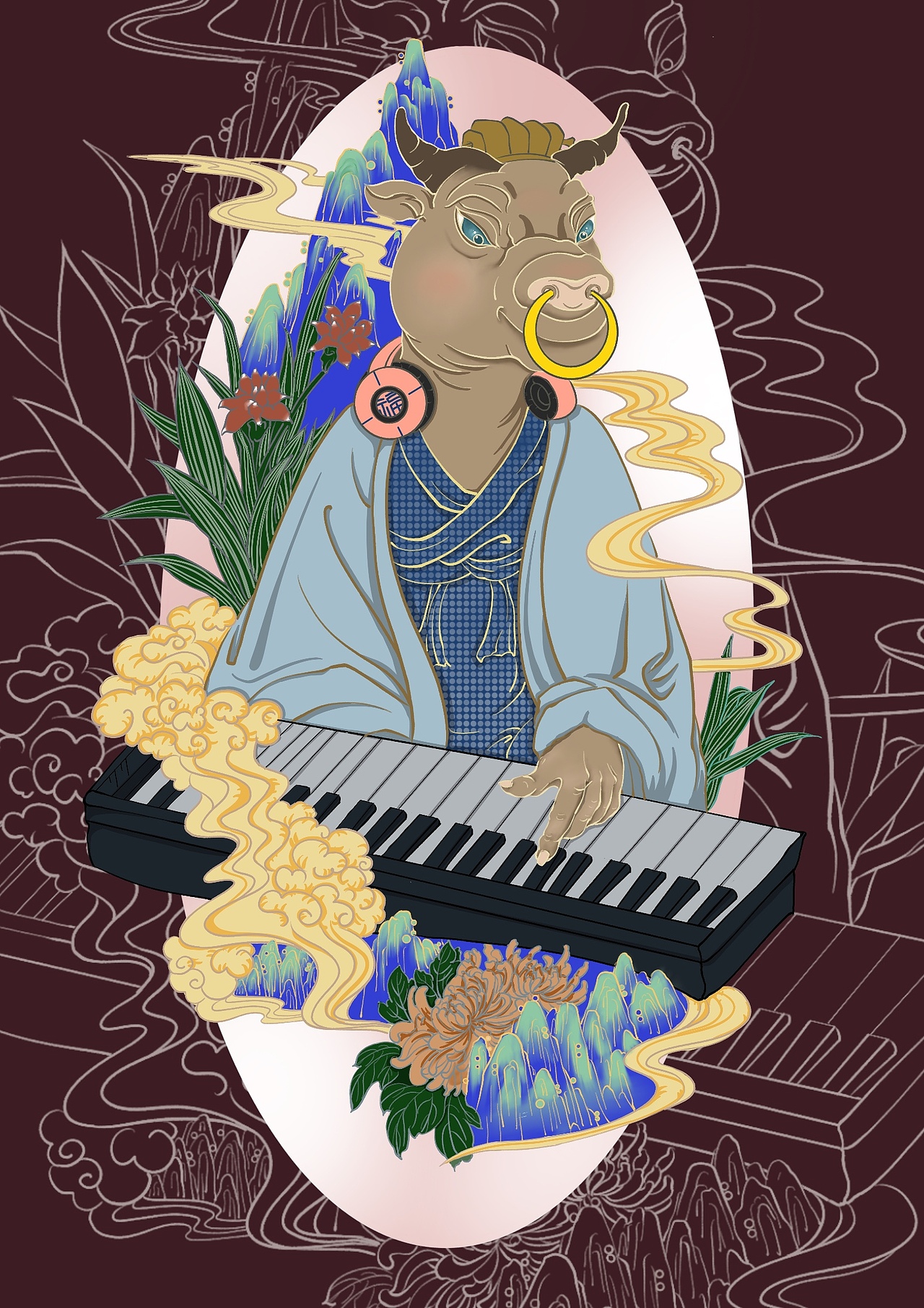 国潮《守岁神》 十二生肖（图ZMjM1ODgwMDQ0） - 新锐潮流插画 - 站酷设计师PAOP0原创素材 - 站酷ZCOOL