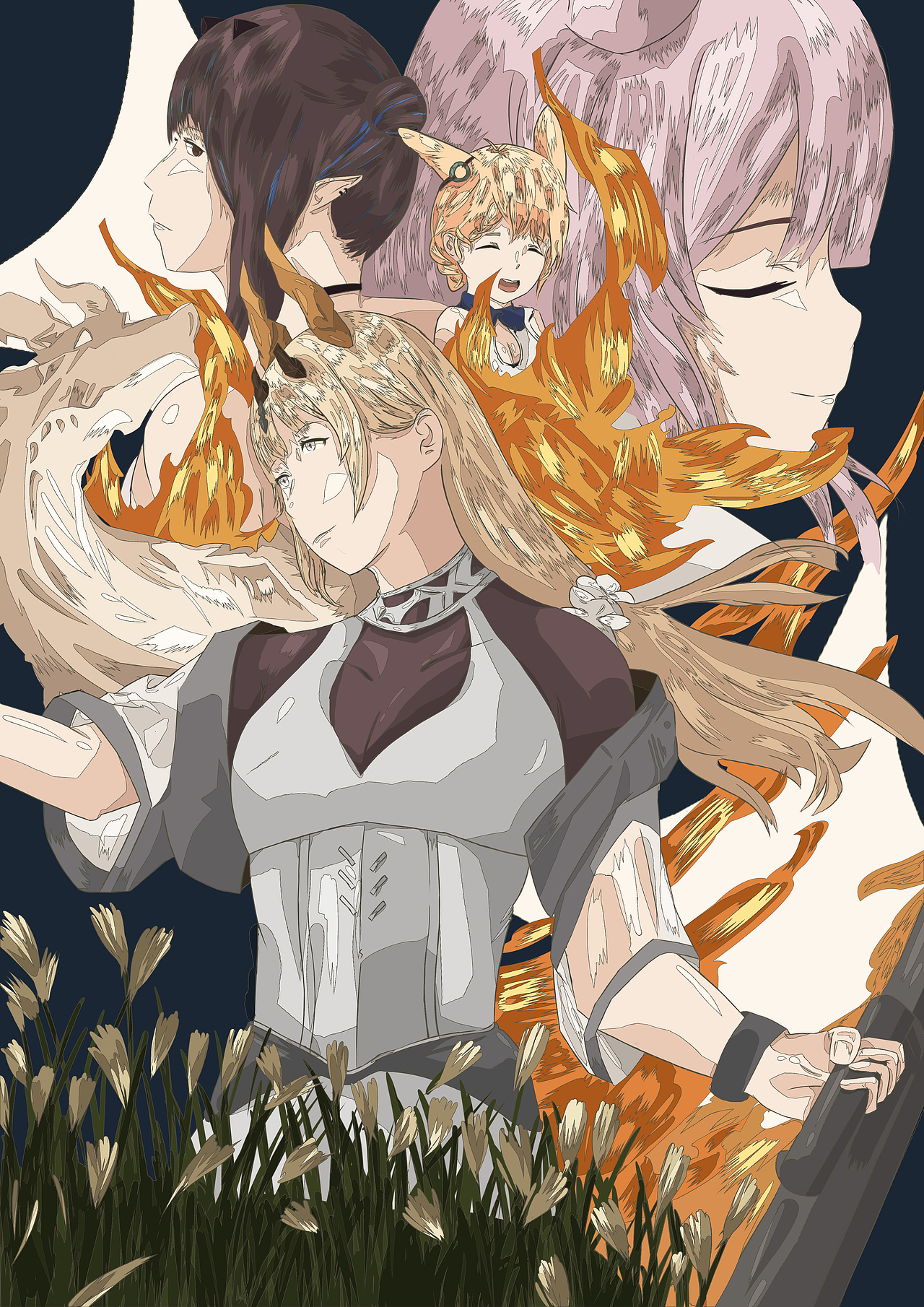 明日方舟--照我以火--苇草（图ZMzI1MDM4MTk2） - 创作习作 - 站酷设计师椛楠twelve原创素材 - 站酷ZCOOL