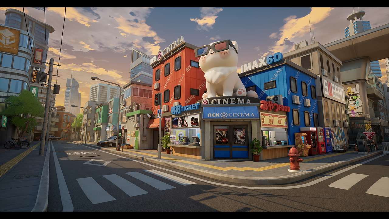 【UE5地编】城市一隅2.0（图ZMzUwNjg4MDQw） - 场景 - 站酷设计师RonaldYE原创素材 - 站酷ZCOOL