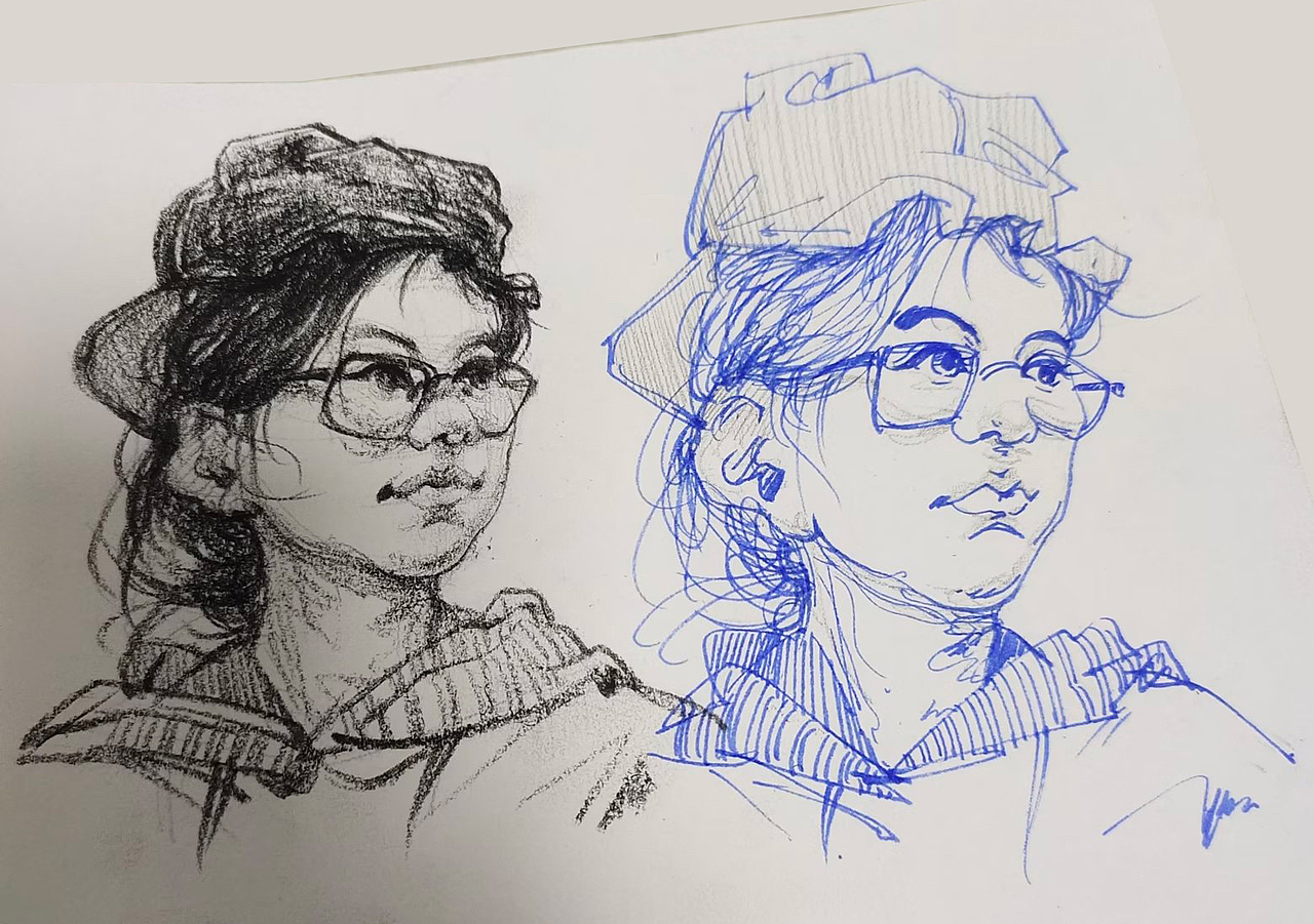 人物速写、素描静物、色彩静物2022（图ZMzQ2MTc3ODM2） - 绘画 - 站酷设计师来e笔原创素材 - 站酷ZCOOL