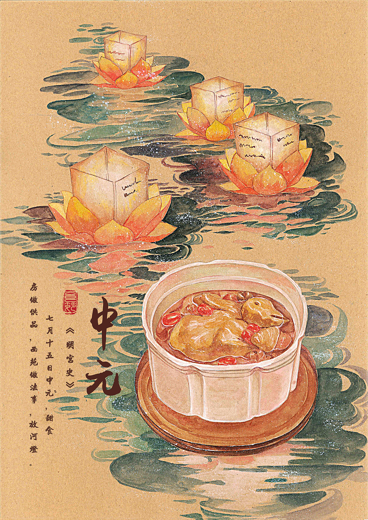 上界秋光净,中元夜气清。
傥赐刀圭药,还留不死名。