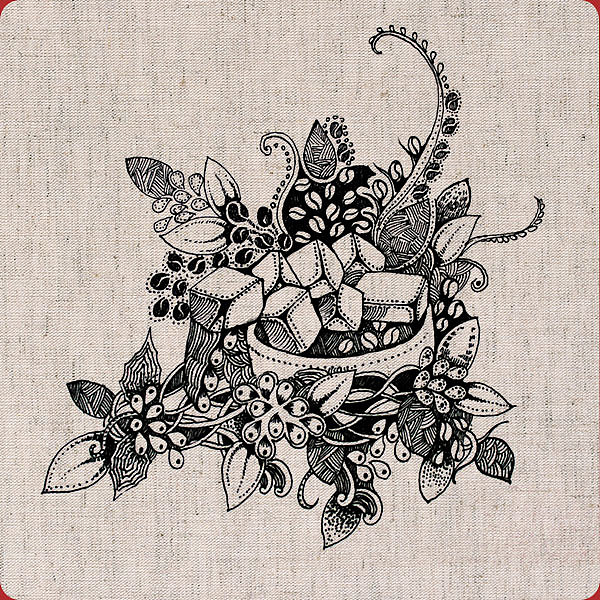 邦德咖啡包装上面的小插画