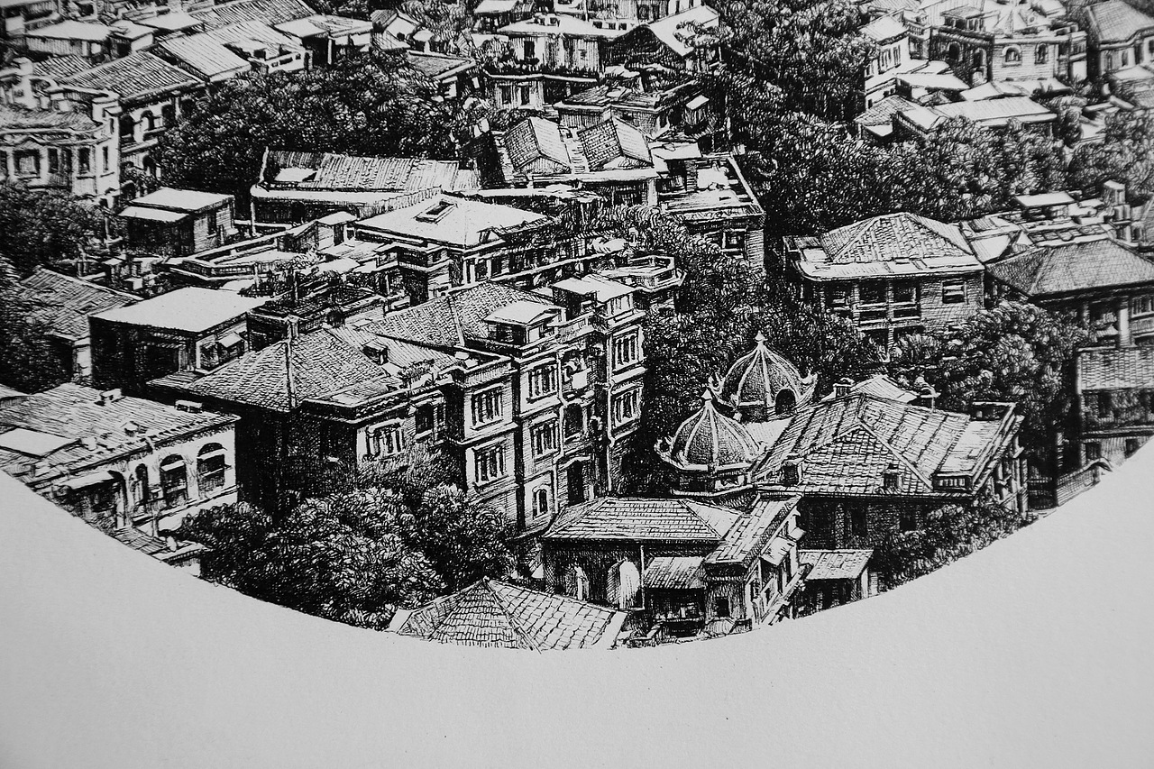 海上花园——鼓浪屿（图ZOTIzMDUyOTI=） - 绘画 - 站酷设计师ohwa俊桦原创素材 - 站酷ZCOOL