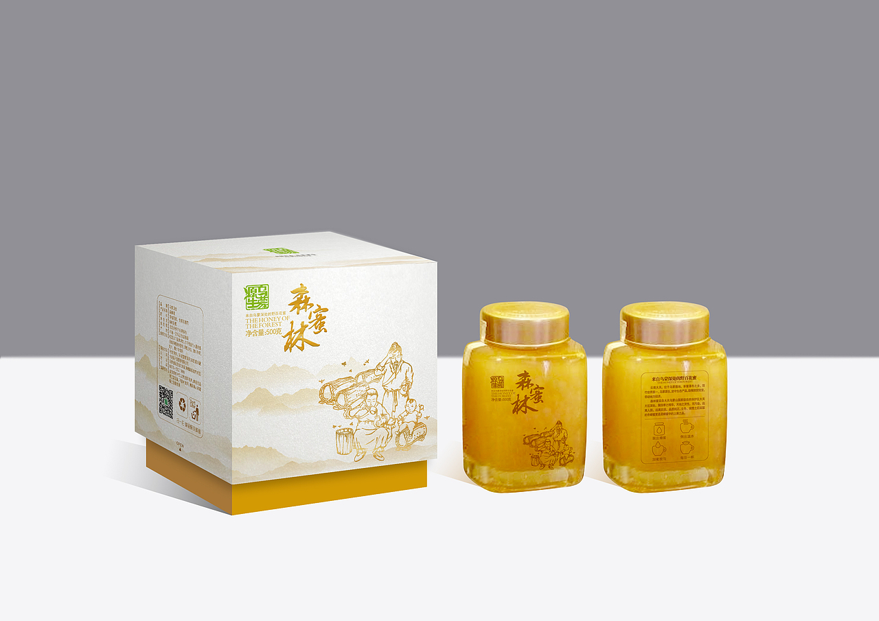 食品包装 · 蜂蜜包装 · 森林蜜