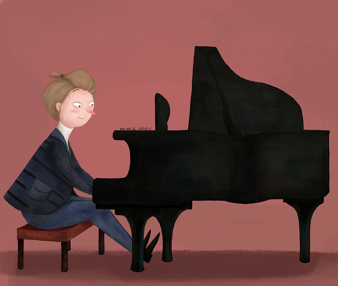 小音乐家|插画|儿童插画|王weiwei王 - 原创作品 - 站酷 (zcool)