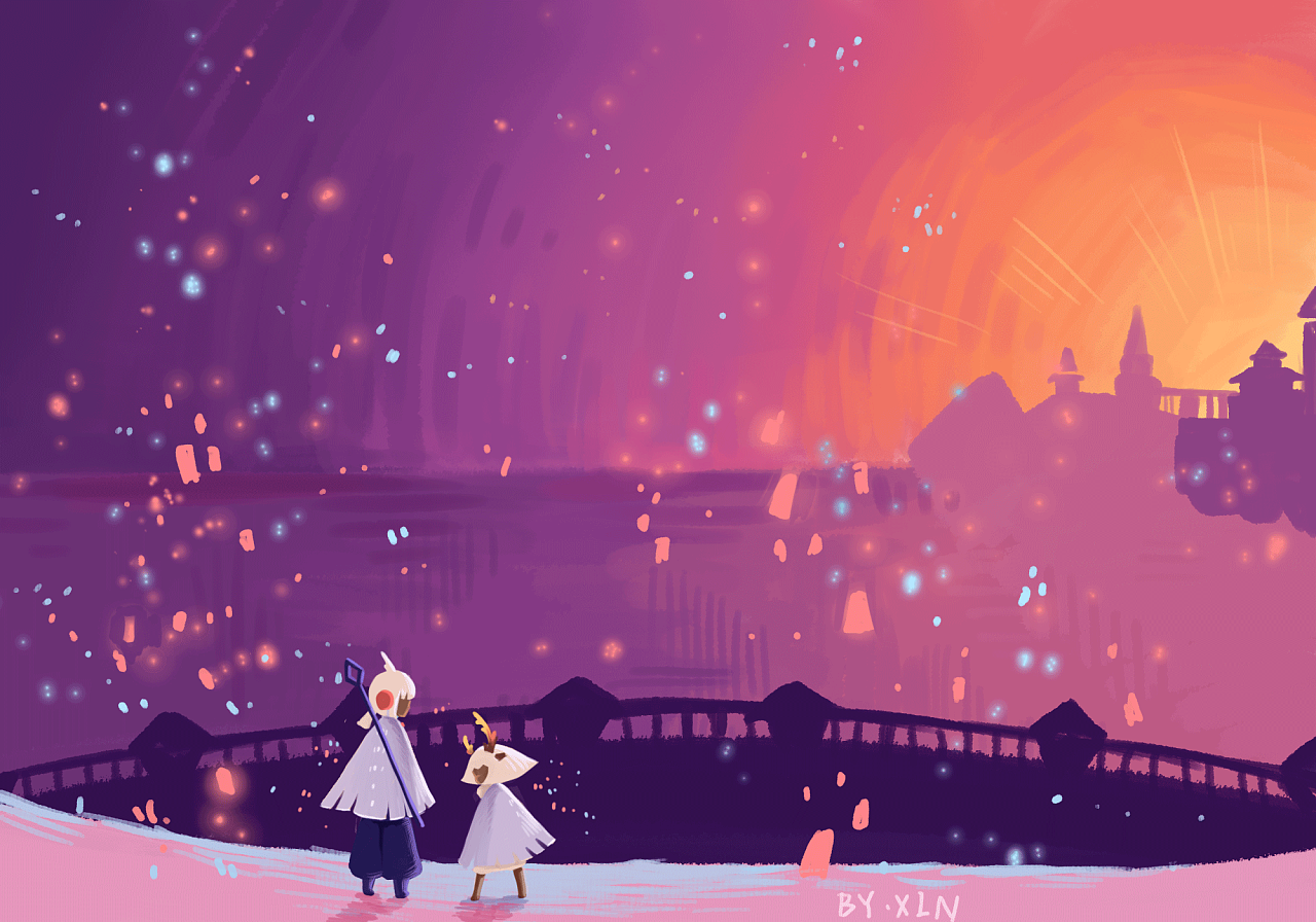 光遇|插画|商业插画|豆沙豆包 - 原创作品 - 站酷 (zcool)