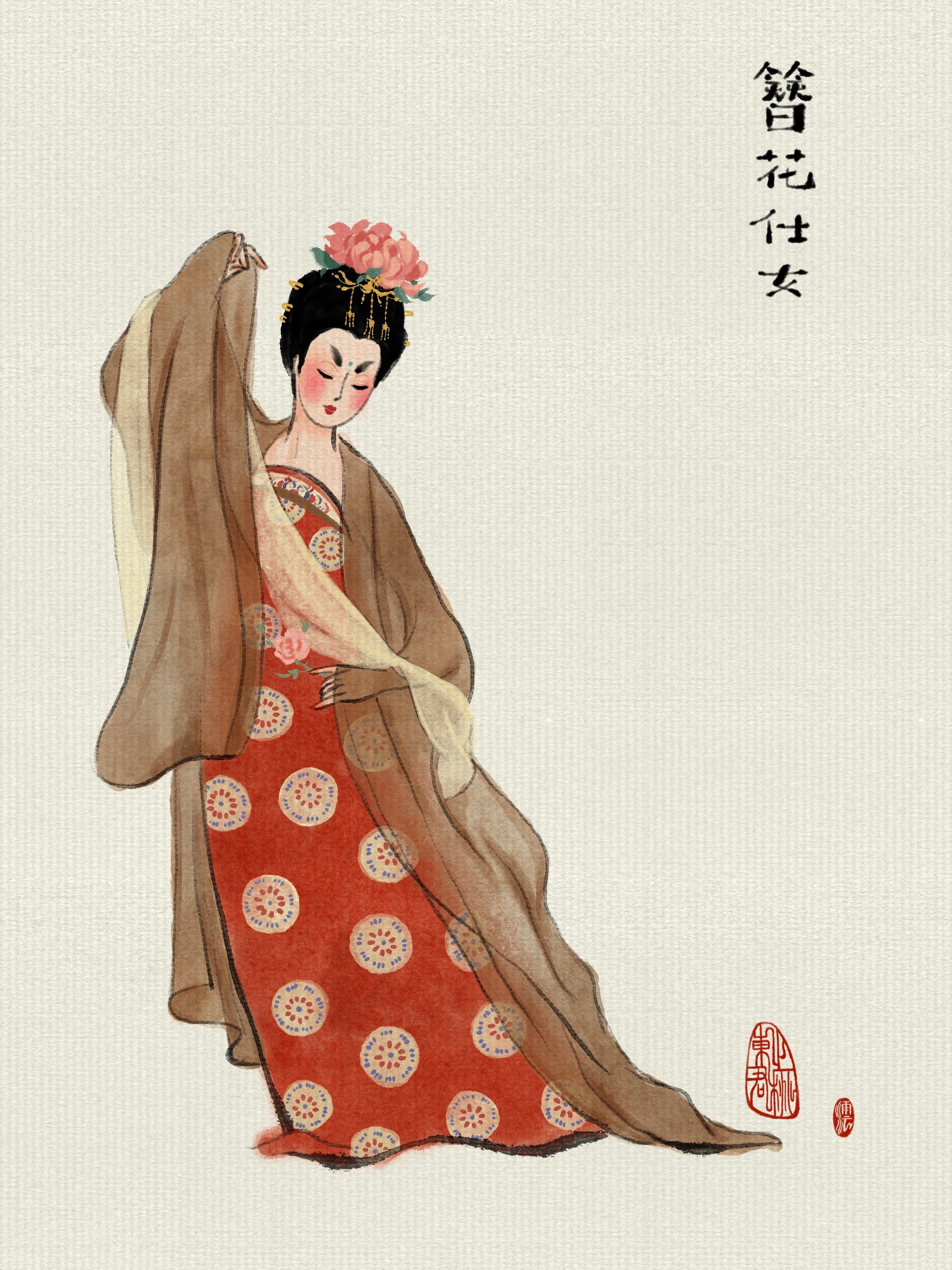 装束复原 -汉民族历朝代服饰|插画|商业插画|东君之桃 - 原创作品