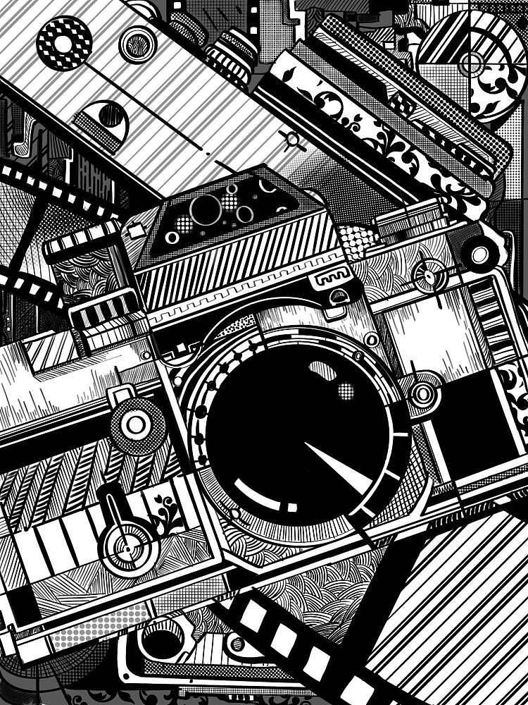 插画习作 后配抽象过程