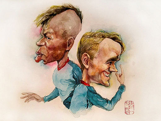 法蘭西雙星（個(gè)人主頁-ZMTcxMjA1MTY=） - 單幅漫畫 - 站酷設(shè)計(jì)師閆七郎原創(chuàng)素材 - 站酷ZCOOL