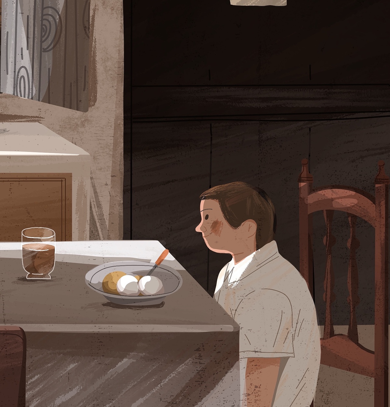 最近的三张电影插画