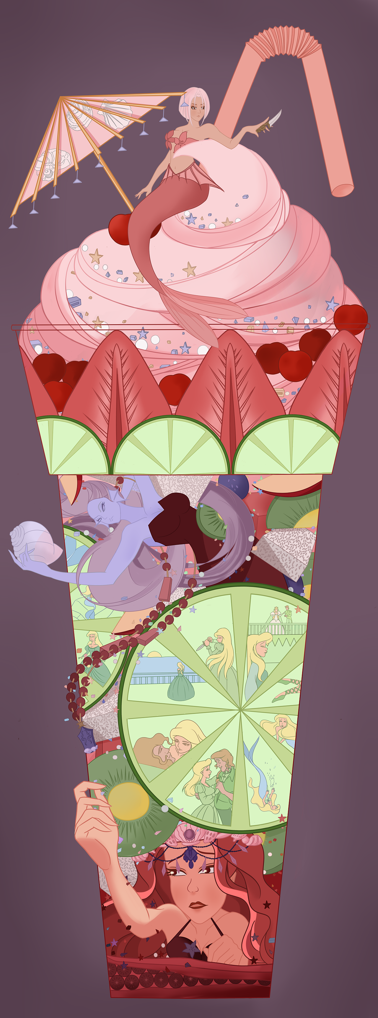 治愈系童话类插画绘本——《美食童话》