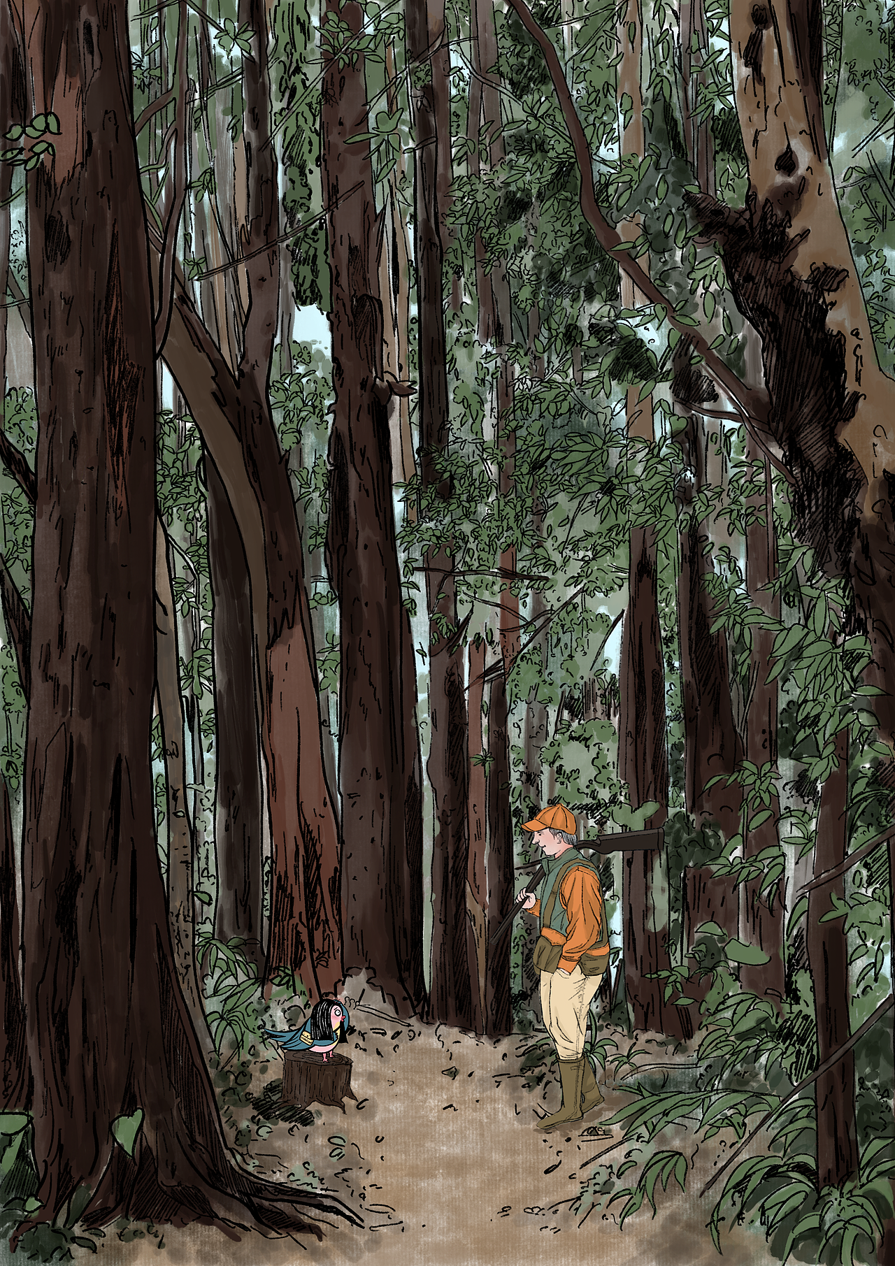 就比较让人放松又细节满满的画法（图ZMjg3MjIyMTMy） - 艺术插画 - 站酷设计师燕燕子swallow原创素材 - 站酷ZCOOL