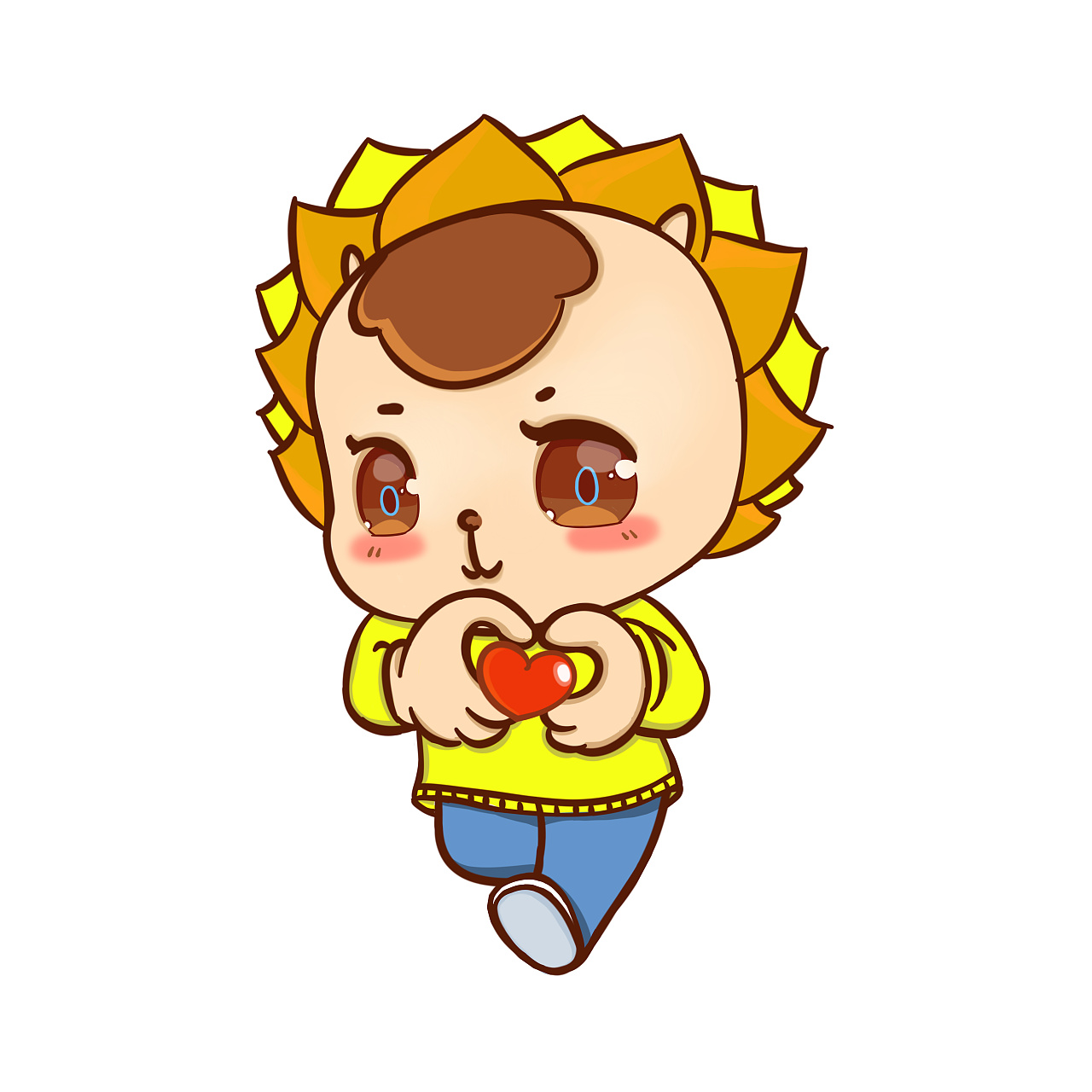 吉祥物阿普爱心公益形象