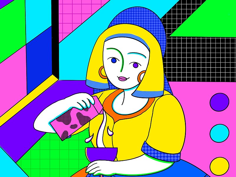 波普风名画转插画汇总