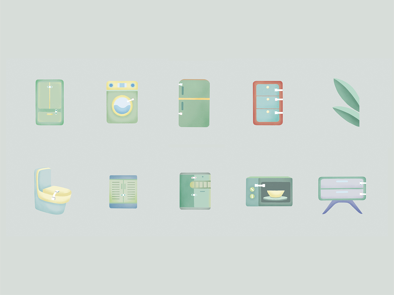 包装 | 治愈家居产品（图ZMjMyNDk3MTIw） - 商业插画 - 站酷设计师西绿柿子原创素材 - 站酷ZCOOL