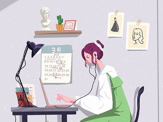 應(yīng)該是算半原創(chuàng)的扁平插畫（個(gè)人主頁-ZNDM5MzA0MjQ=） - 創(chuàng)作習(xí)作 - 站酷設(shè)計(jì)師小胖魚uu原創(chuàng)素材 - 站酷ZCOOL