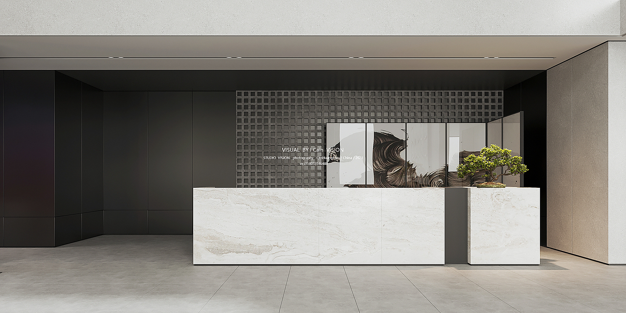 INITIAL-STUDIO 商业办公大厅表现（图ZMjY1NTg4MTQ0） - 商业空间设计 - 站酷设计师梵舍视觉原创素材 - 站酷ZCOOL