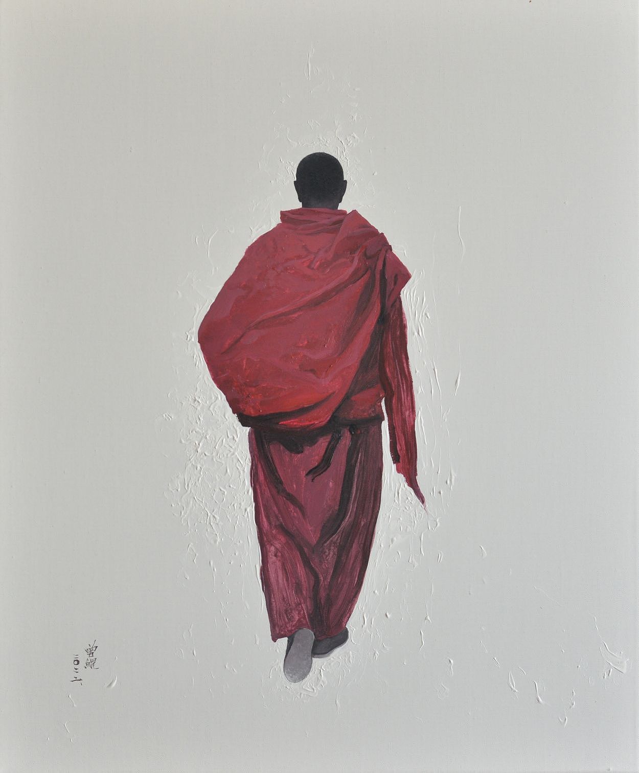 举报1分享原创作品纯艺术绘画仓央嘉措艺术西藏当代艺术粉色的冈仁波