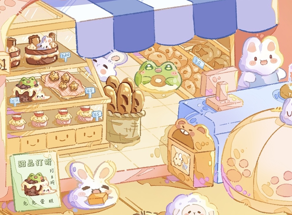 海上甜品店～（图ZMzc3MzU2MzI0） - 商业插画 - 站酷设计师Andsesame原创素材 - 站酷ZCOOL