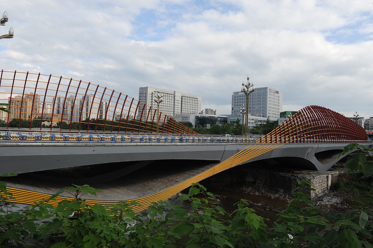 李文全随拍:流韵起承,一座桥是一条河的彩霞