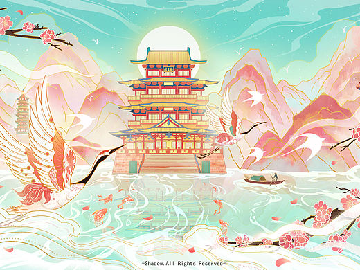 国潮插画