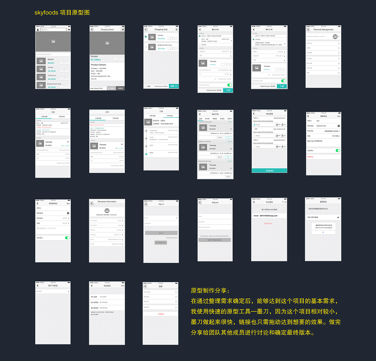 skyfoods APP（图ZNjI3ODE4MDA=） - APP界面 - 站酷设计师Vanessa11原创素材 - 站酷ZCOOL