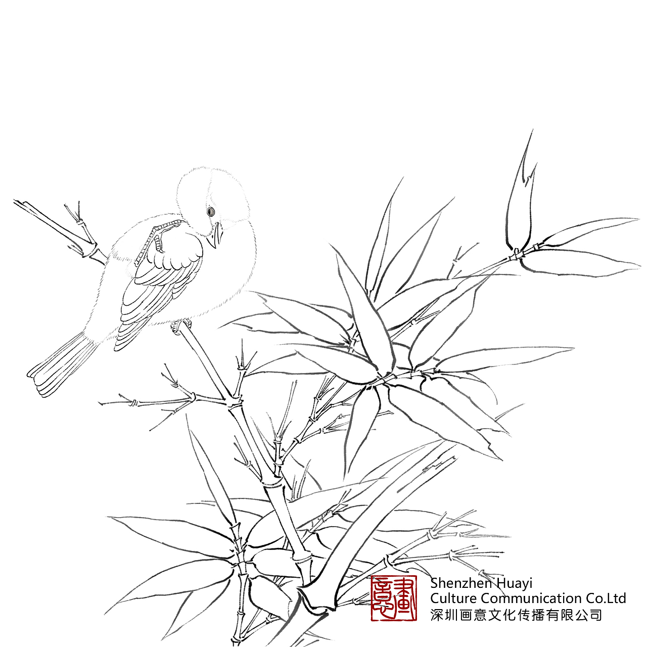 工笔花鸟画绘制过程