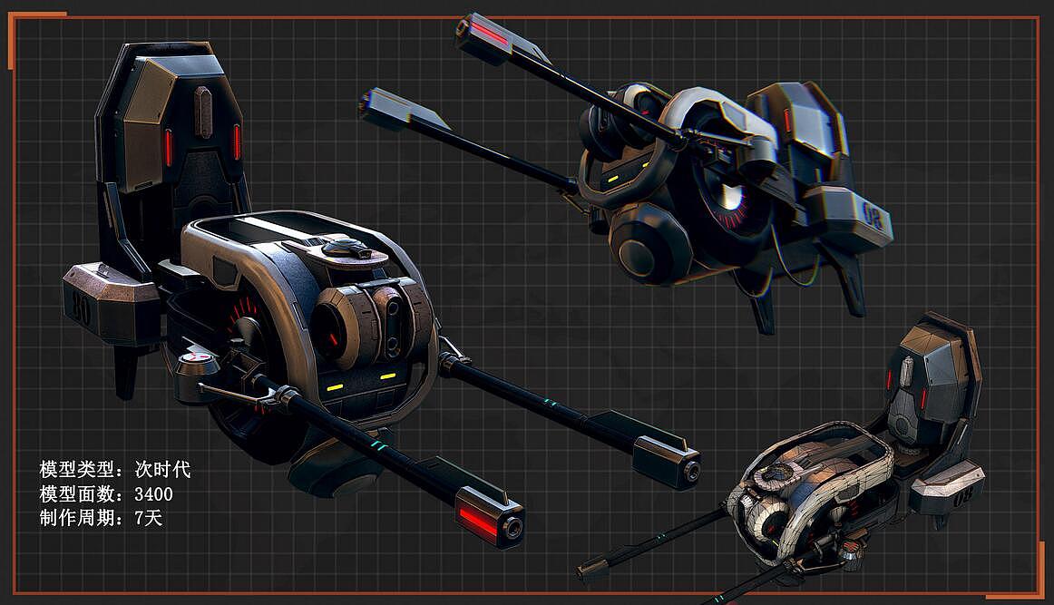 做UI之前做的一些3D游戏模型