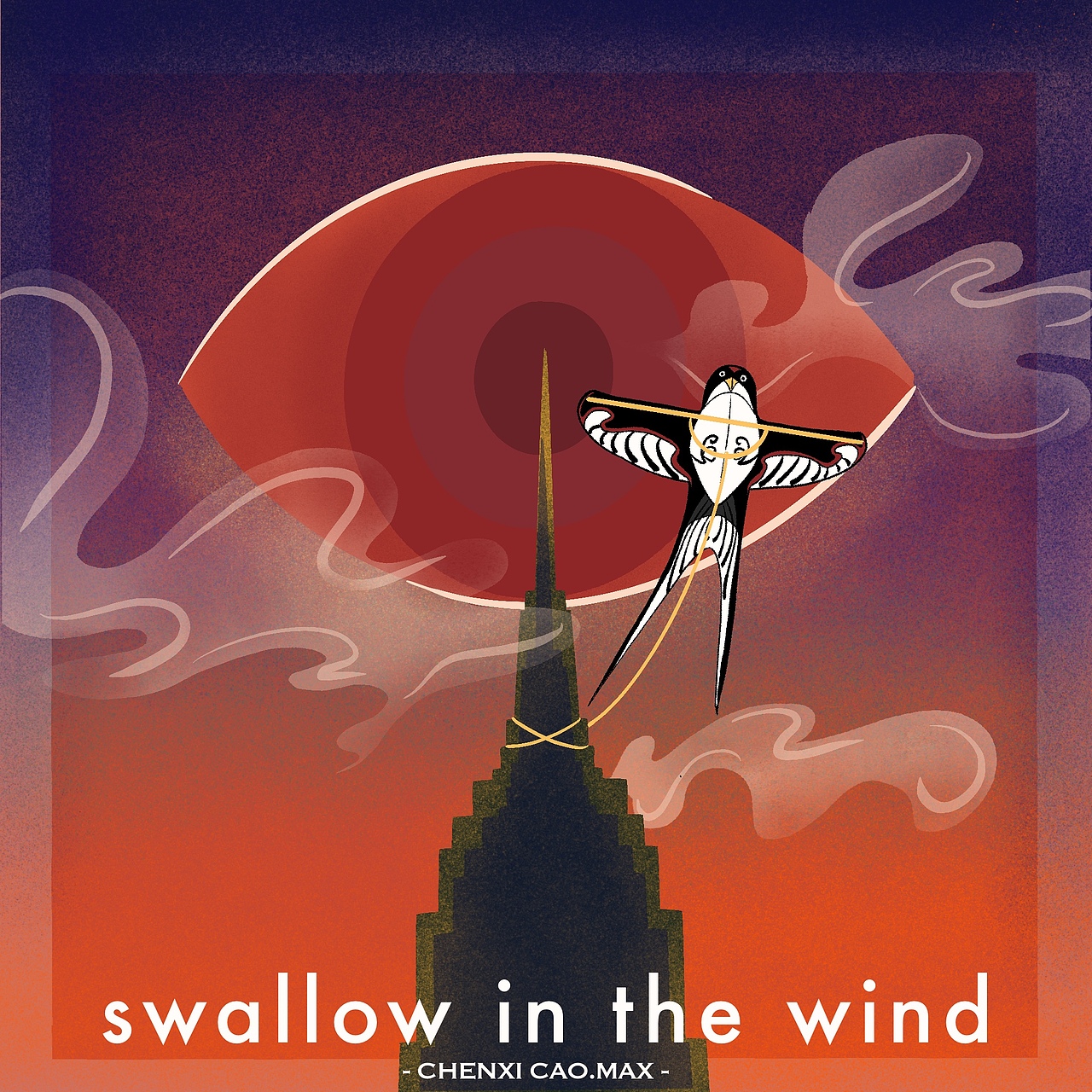 SWALLOW IN THE WIND（图ZMjMxNzYxODI0） - 绘本 - 站酷设计师麦麦maimai原创素材 - 站酷ZCOOL