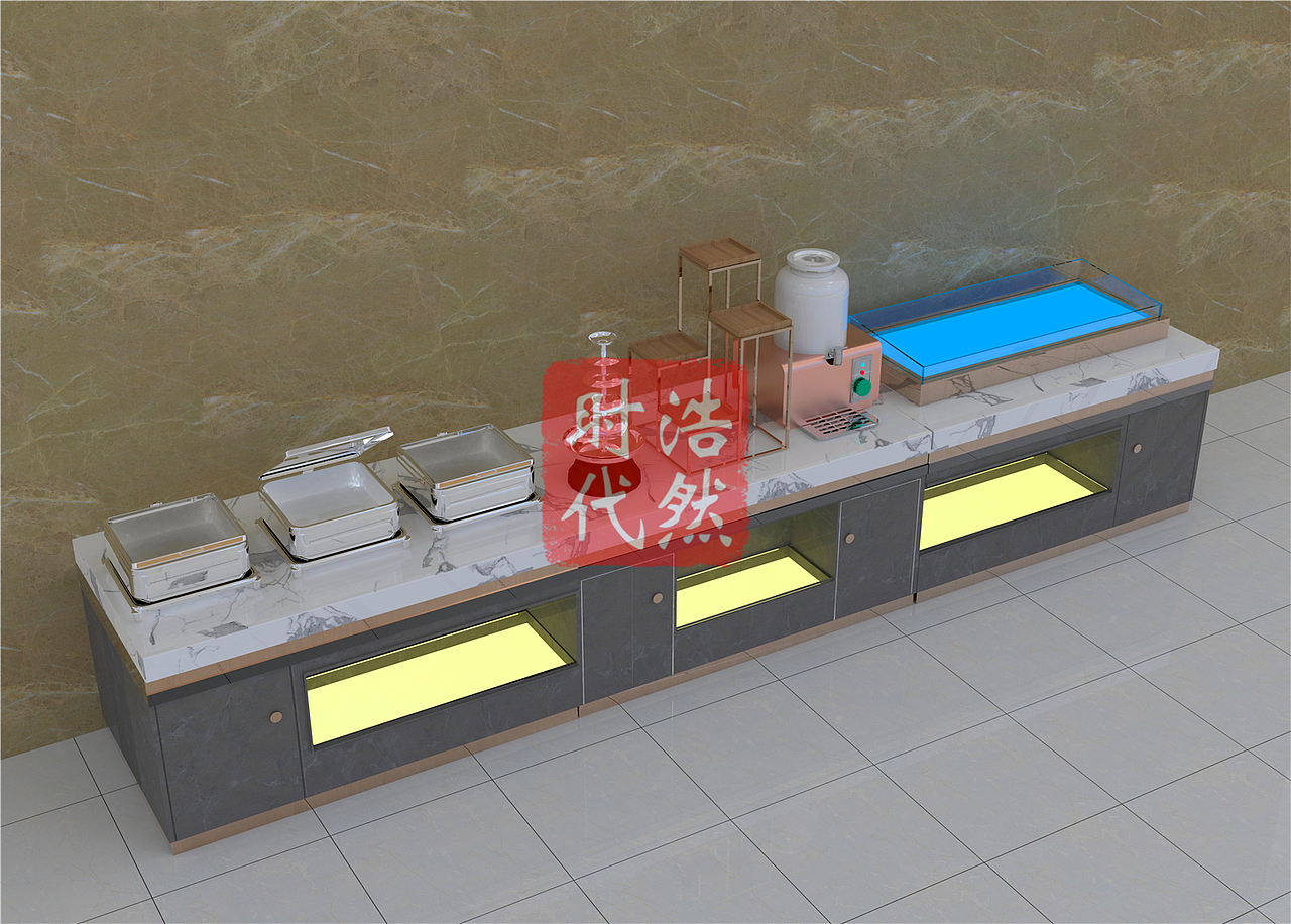 小型宴会厅自助餐台定制设计工厂