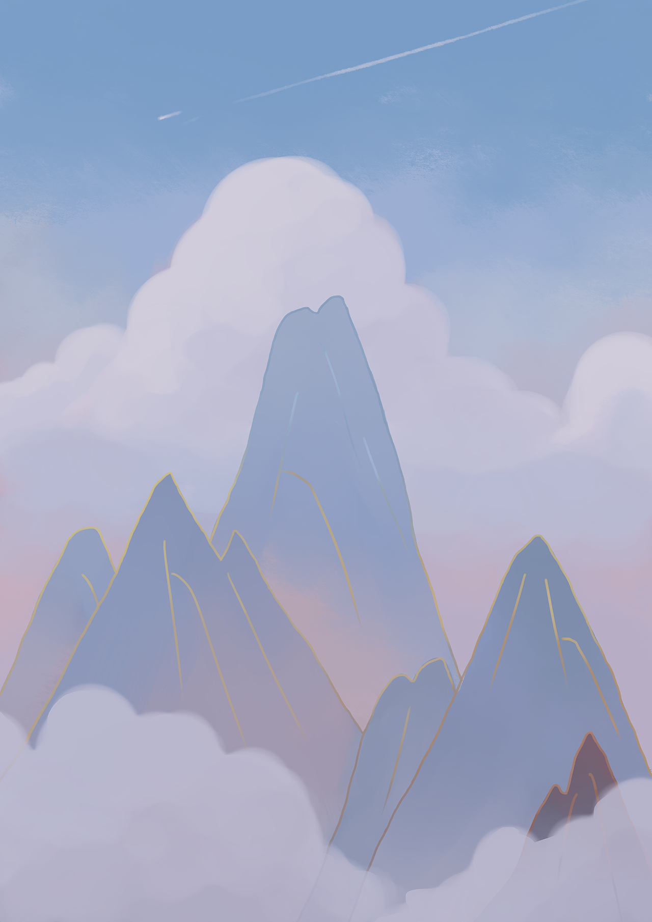 高山|插画|创作习作|明烛南天_原创作品-站酷zcool