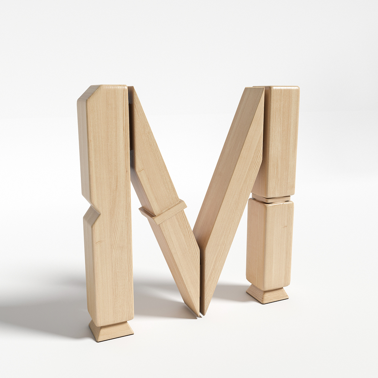 榫卯字体设计|平面|字体/字形|金达派和工作室 - 原创作品 - 站酷