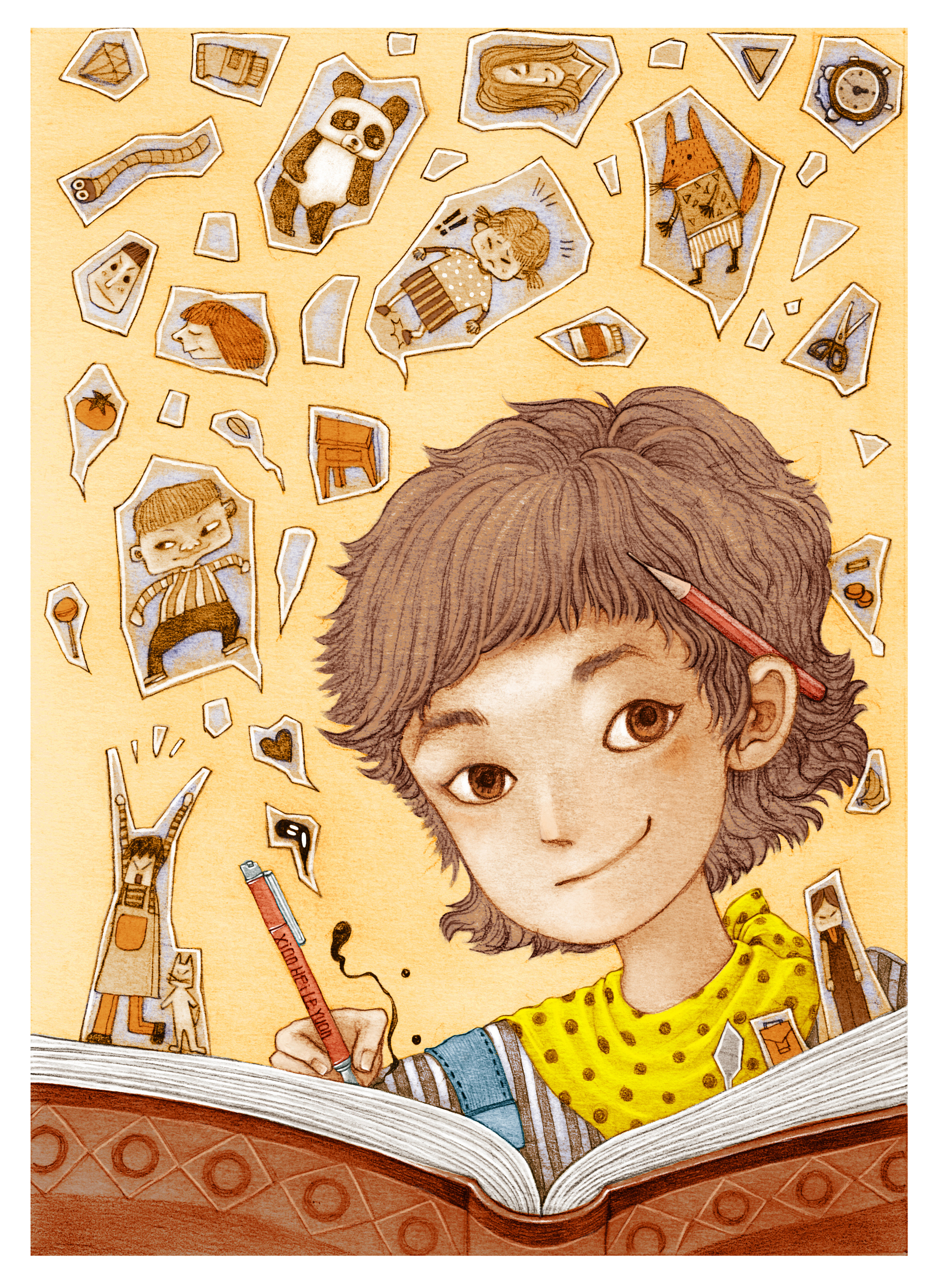 儿童文学封面《伍美珍精品文集》|插画|儿童插画|董董路路 - 原创作品