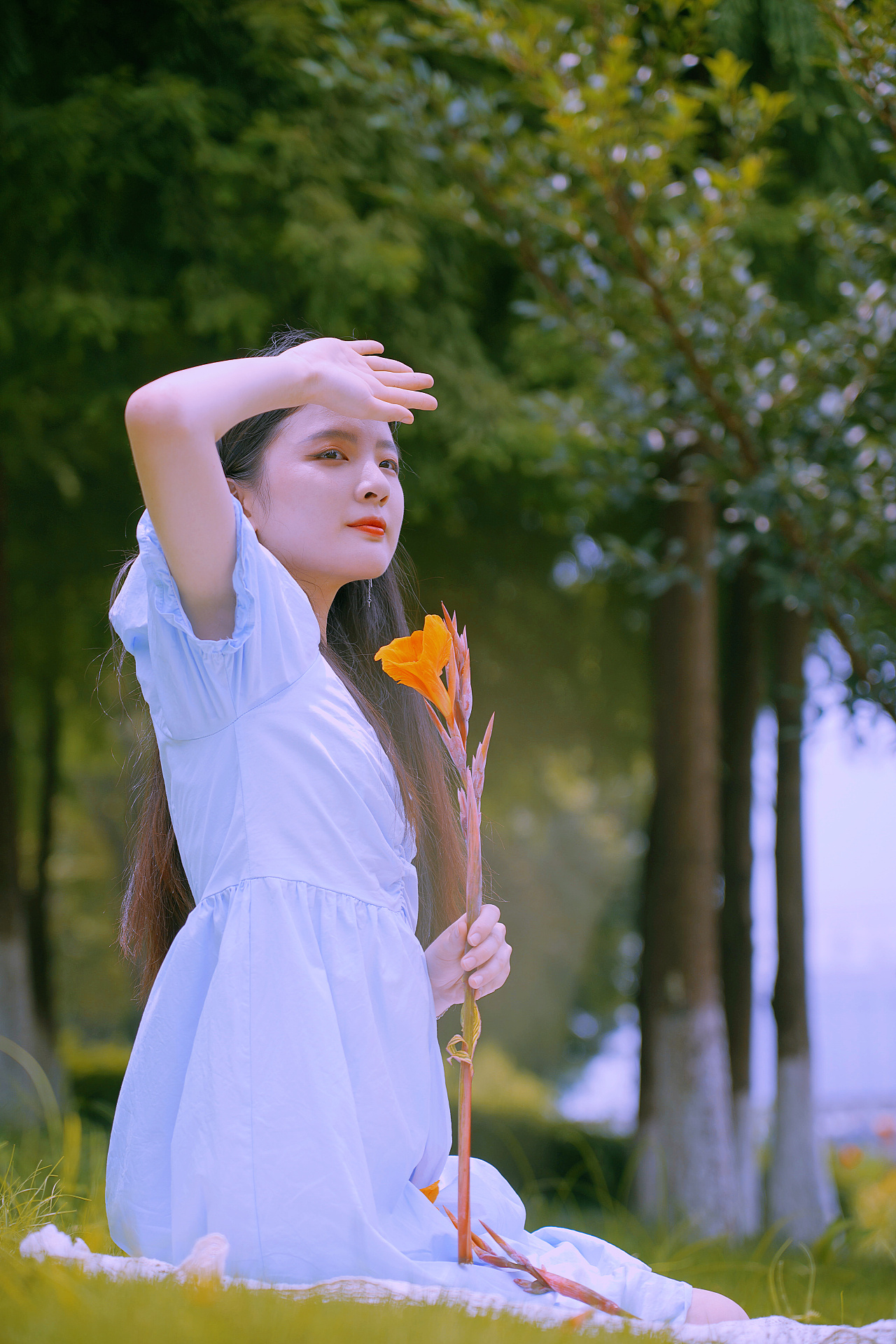 夏日少女人像写真