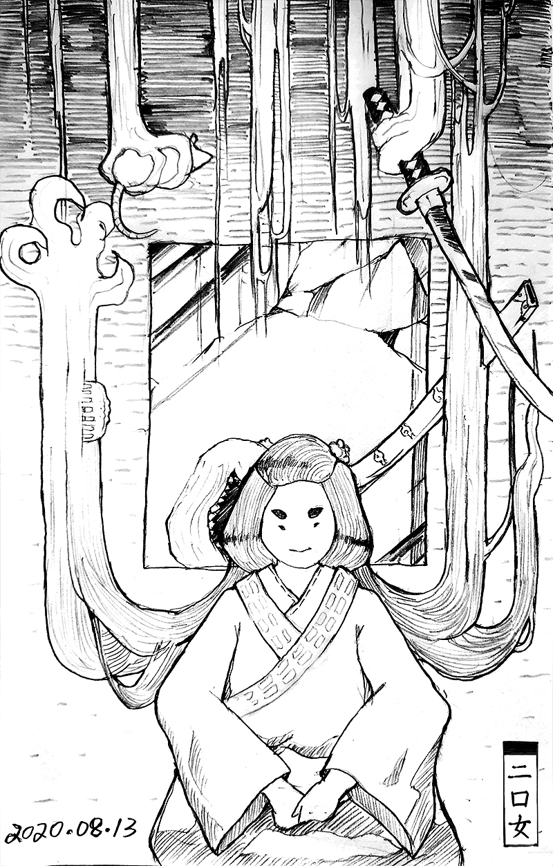 涂鸦百鬼之九（图ZMjIxNTc2NjEy） - 创作习作 - 站酷设计师飞旋的板砖原创素材 - 站酷ZCOOL