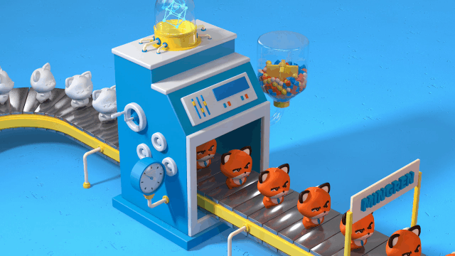老狐狸生产工厂C4D