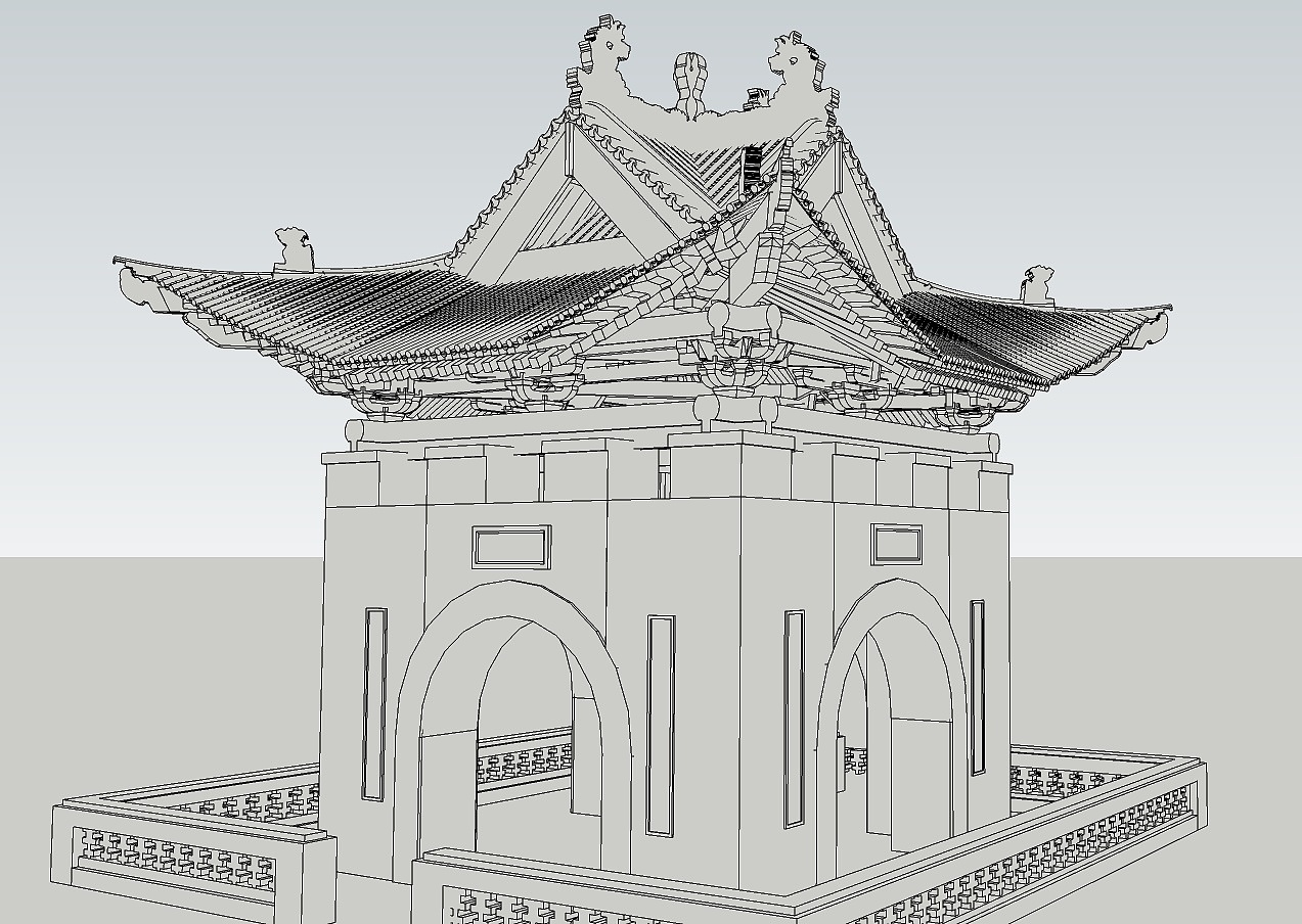 古建 钟楼（图ZMTYzNDczNDA=） - 建筑/空间 - 站酷设计师pocaomao原创素材 - 站酷ZCOOL