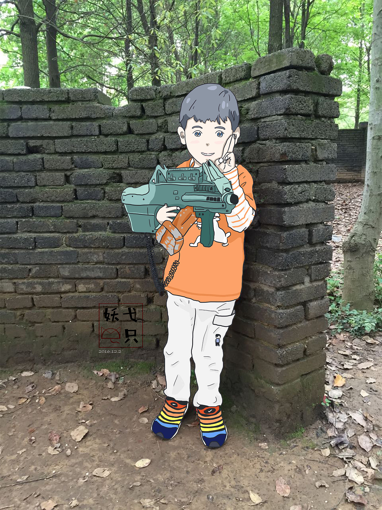 十一月绘画练习~帮朋友画照片~（图ZNjUzMDU2OTY=） - 创作习作 - 站酷设计师弋只妖原创素材 - 站酷ZCOOL