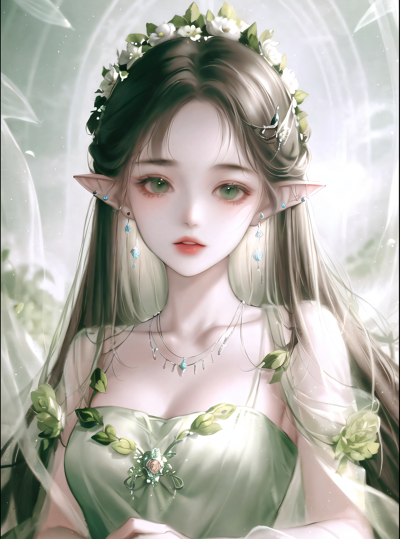 动漫少女|花之精灵