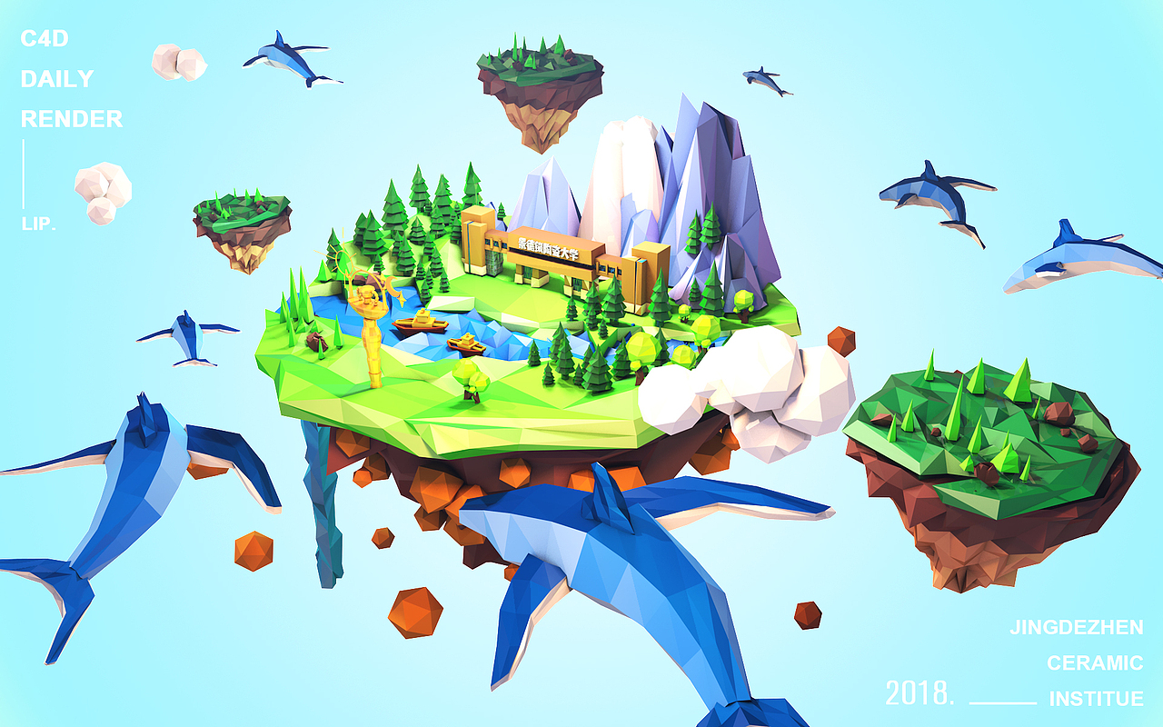 C4D FOR LOWPOLY（图ZMTEwNTk2Njcy） - 场景 - 站酷设计师曹纯Lip原创素材 - 站酷ZCOOL