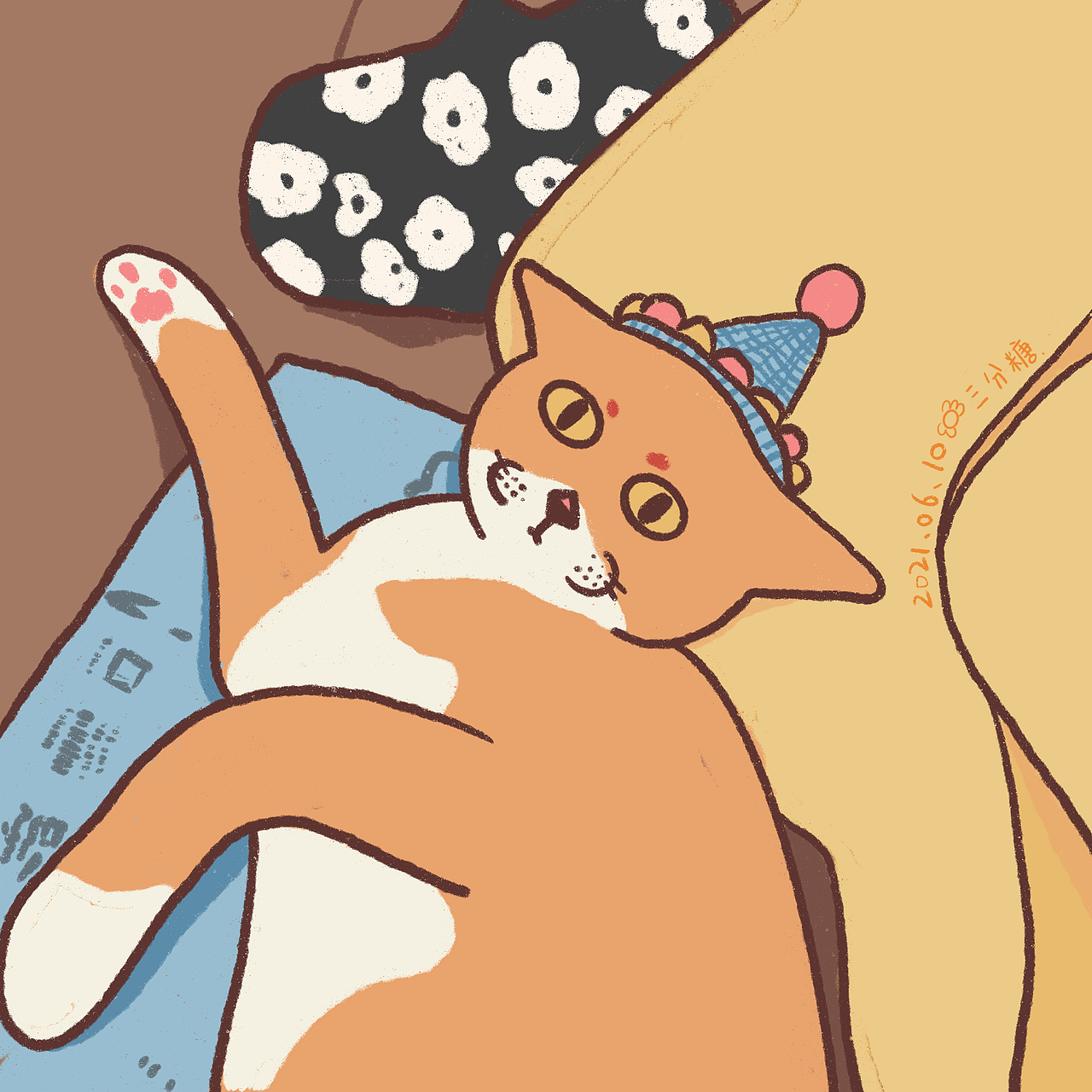 插画日常 | 小芋圆大波霸