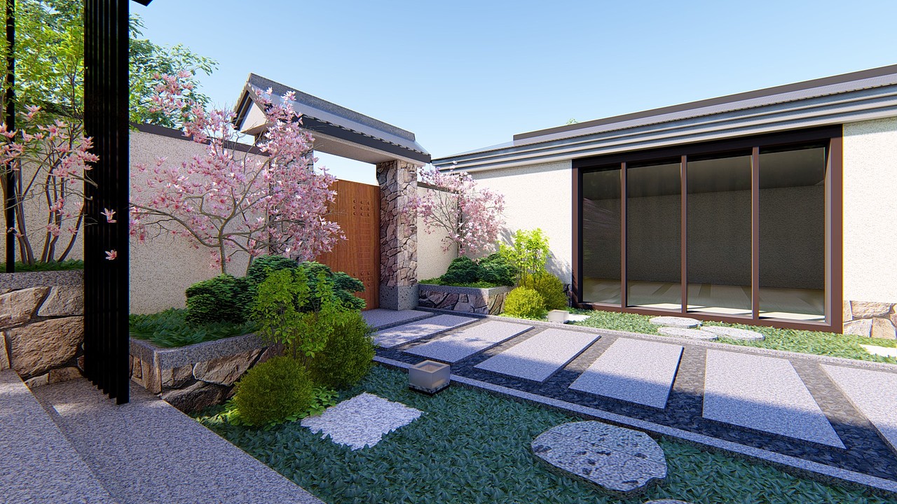 庭院（图ZMTU0MTM1Mzcy） - 景观设计 - 站酷设计师温澜潮生_ewan原创素材 - 站酷ZCOOL