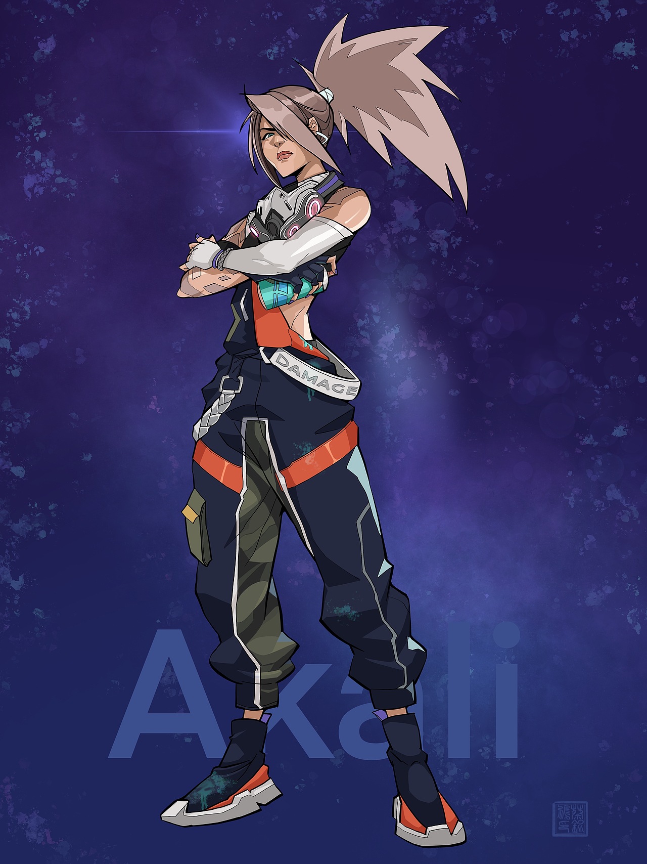 阿卡麗（圖ZMzEwOTIzNDAw） - 創(chuàng)作習(xí)作 - 站酷設(shè)計(jì)師爆炒胡蘿卜原創(chuàng)素材 - 站酷ZCOOL