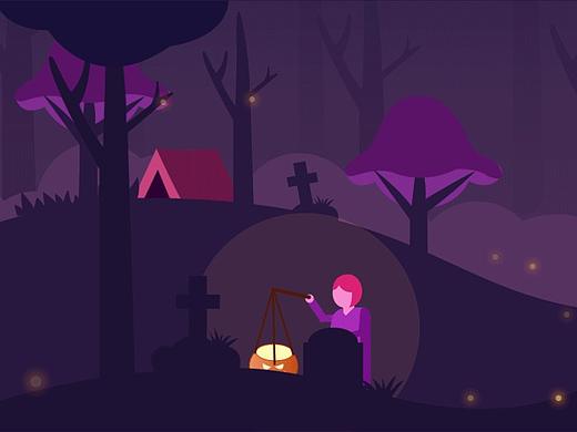 萬圣節(jié)（個(gè)人主頁-ZMzUyMDQ4NzY=） - 動(dòng)效設(shè)計(jì) - 站酷設(shè)計(jì)師772524019原創(chuàng)素材 - 站酷ZCOOL