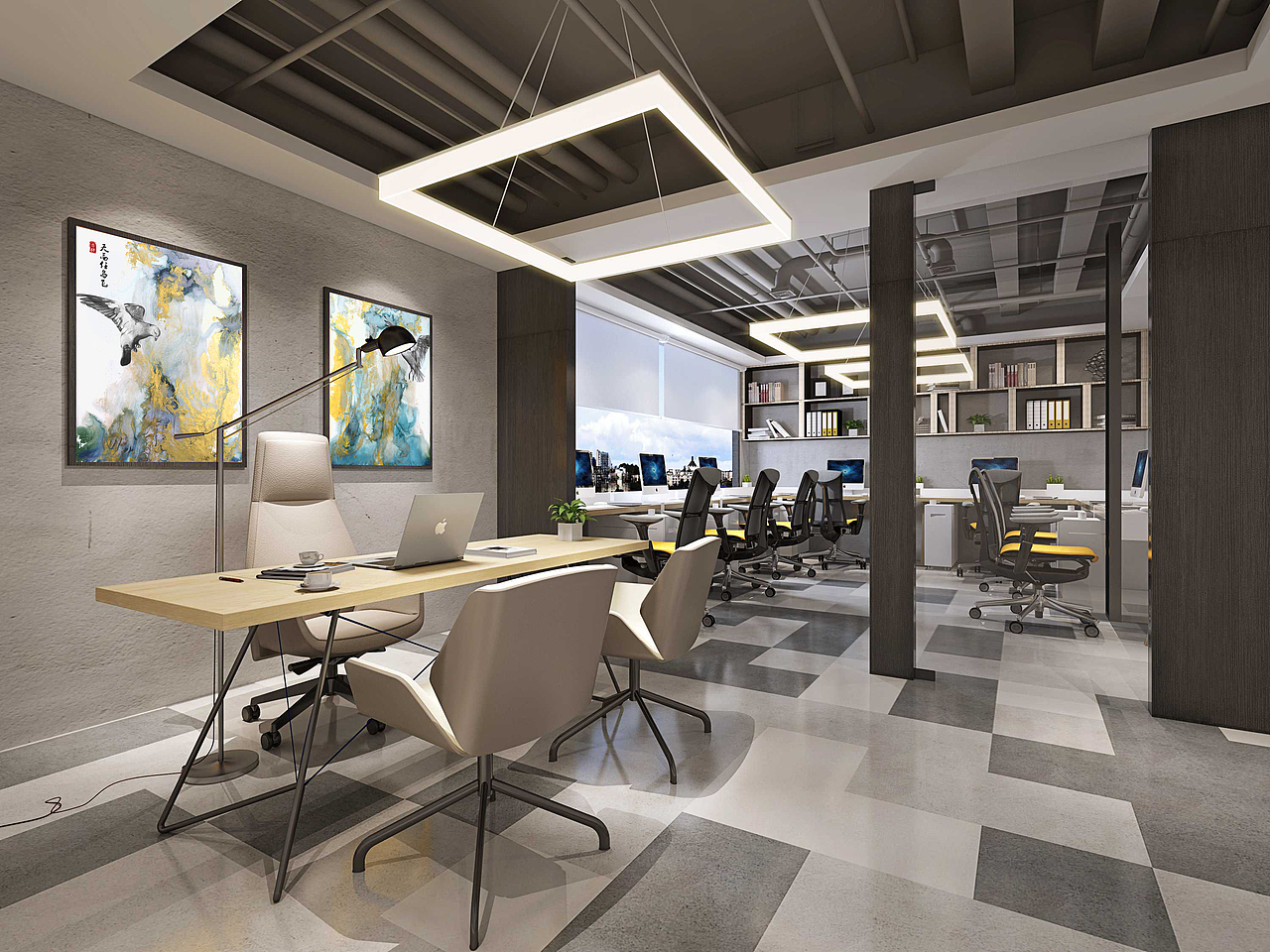 企业装饰画-宣传折页